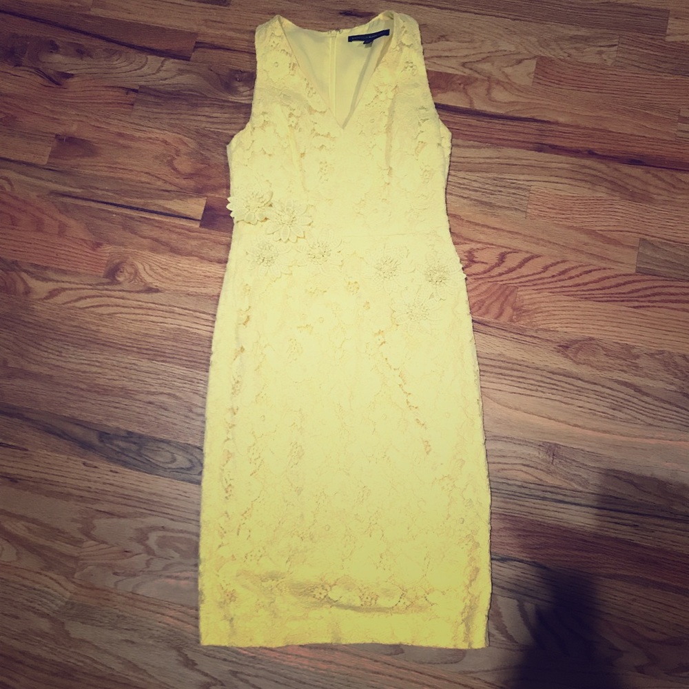 WHBM bright yellow summer dress